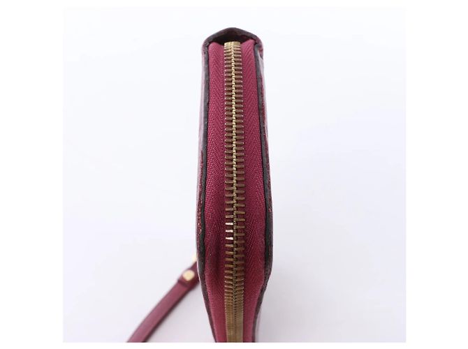Cartera de cuero Louis Vuitton Zippy Empreinte roja M62214 - vista 2