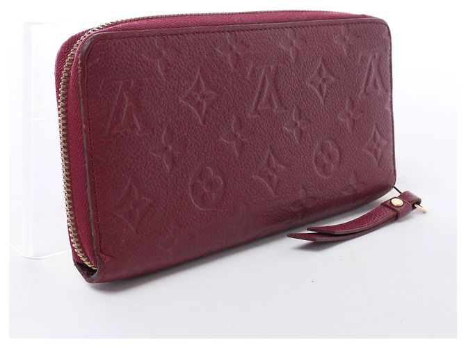 Cartera de cuero Louis Vuitton Zippy Empreinte roja M62214 - vista 6