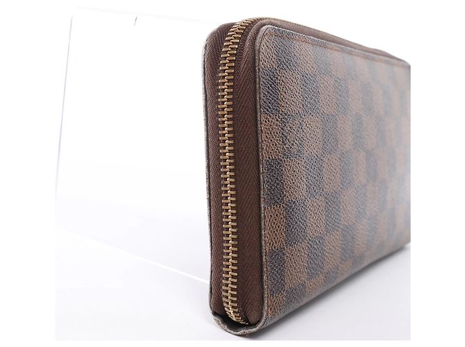 Cartera Louis Vuitton Zippy Damier Ebene marrón N60003 Castaño - vista 11