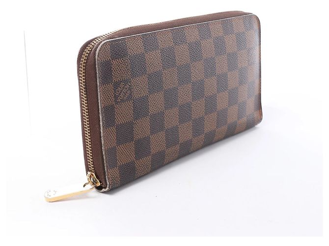 Cartera Louis Vuitton Zippy Damier Ebene marrón N60003 Castaño - vista 3