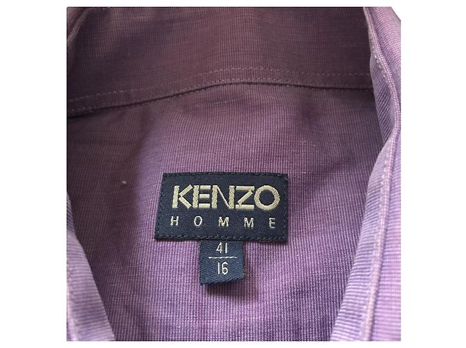 Kenzo Homme Camicia in cotone viola Porpora - vista 4