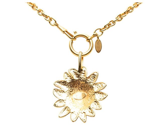 Collana con pendente a catena con motivo leone Chanel Coco Mark D'oro - vista 2