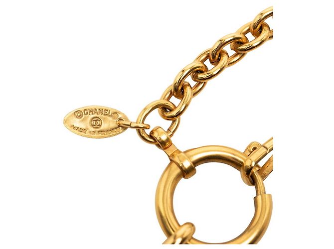Collana con pendente a catena con motivo leone Chanel Coco Mark D'oro - vista 5