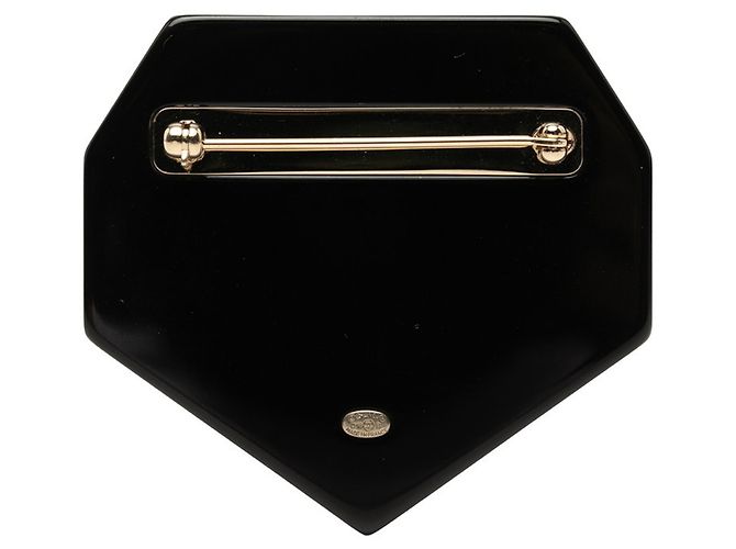 Spilla emblema Chanel Coco Mark COCO NEIGE Nero - vista 2