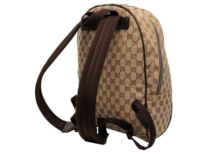 Zaino Gucci GG Canvas Marrone Beige - vista 2