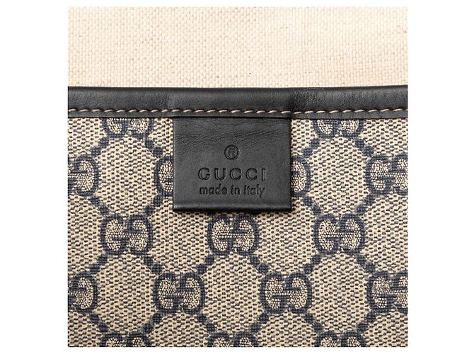 Borsa Tote Gucci GG Supreme Sherry Line Marrone Beige - vista 7