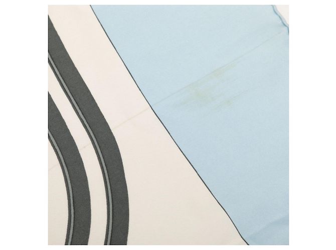 Hermès Hermes Carre 90 BRIDES de GALA Sciarpa cerimoniale Blu Multicolore - vista 5