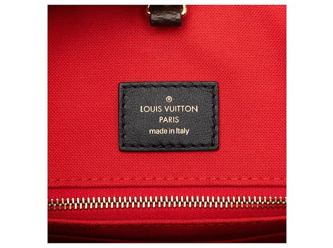 Borsa Louis Vuitton Monogram Giant Reverse OnTheGo GM Marrone - vista 5