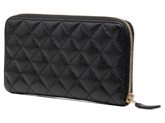 Chanel Matelassé Long Wallet Schwarz - Ansicht 2