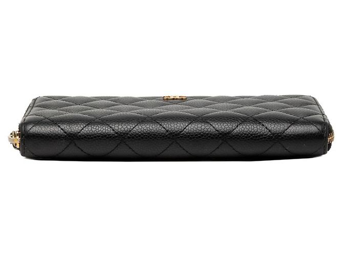 Chanel Matelassé Long Wallet Schwarz - Ansicht 3