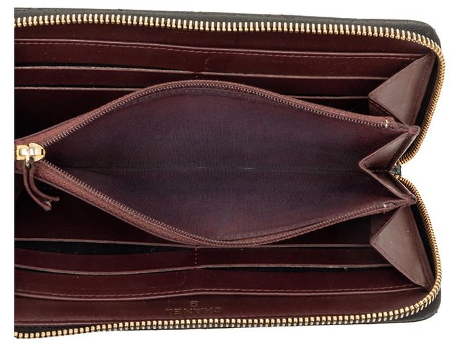 Chanel Matelassé Long Wallet Schwarz - Ansicht 4