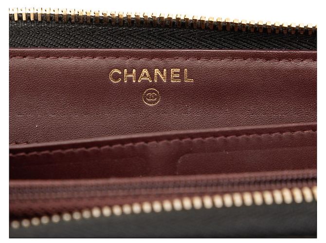 Chanel Matelassé Long Wallet Schwarz - Ansicht 5