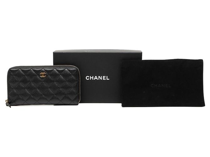 Chanel Matelassé Long Wallet Schwarz - Ansicht 7