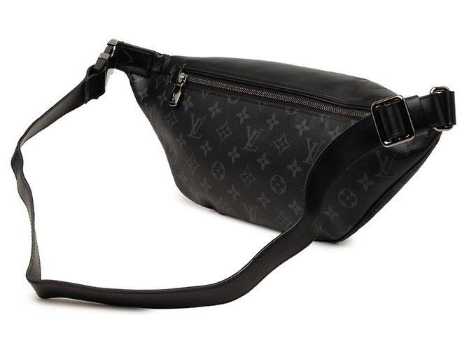 Borsa a tracolla Louis Vuitton Monogram Eclipse Discovery Nero - vista 3