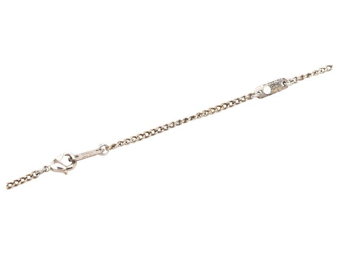 Louis Vuitton Monogram Eclipse Collier Charms Chain Pendant Necklace Nero Argento - vista 9