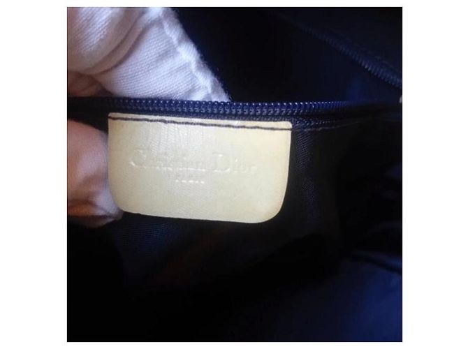 Bolso bandolera Christian Dior Trotter Monogram Blanco Azul - vista 3