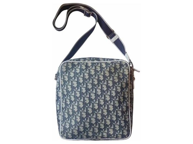 Bolso bandolera Christian Dior Trotter Monogram Blanco Azul - vista 5