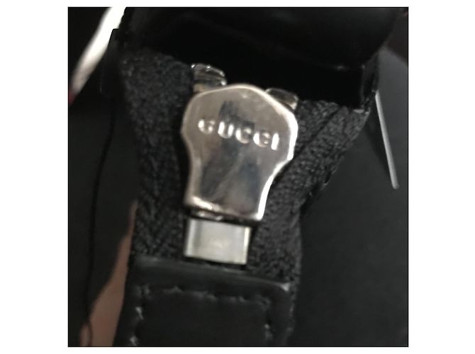 Borsa a tracolla Gucci Monogram GG Nero Rosso Blu Grigio - vista 6