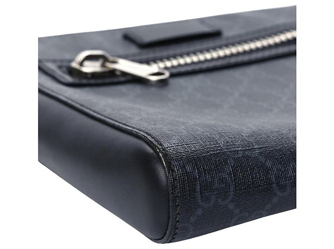 Borsa a tracolla Gucci Monogram GG Nero Rosso Blu Grigio - vista 8