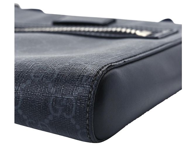 Borsa a tracolla Gucci Monogram GG Nero Rosso Blu Grigio - vista 9