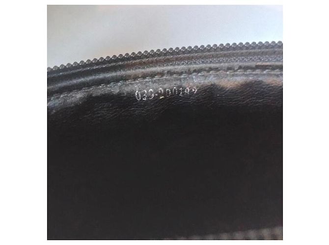 Gucci Pochette in nylon nero e pelle - vista 4