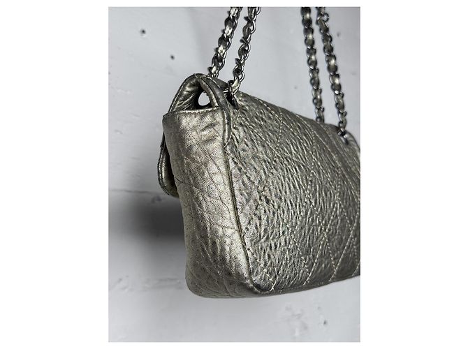 Chanel Le Marais Flap Agnello Metallizzato Metallico - vista 11