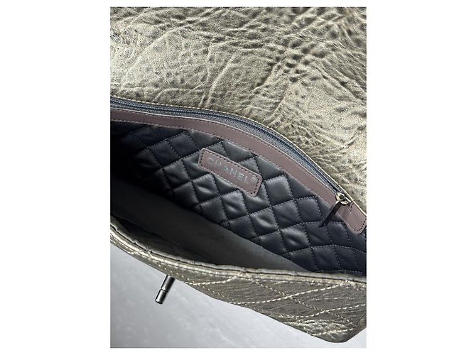 Chanel Le Marais Flap Agnello Metallizzato Metallico - vista 15