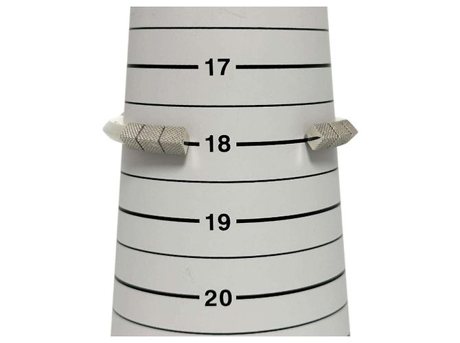 Bracciale rigido Bottega Veneta in argento - vista 8