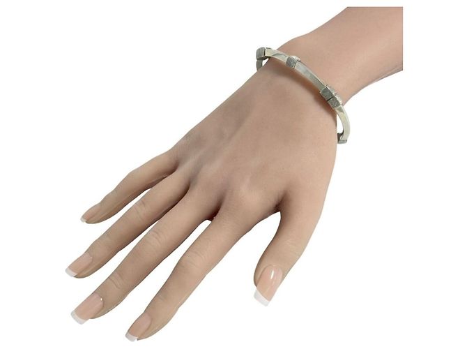Bracciale rigido Bottega Veneta in argento - vista 9