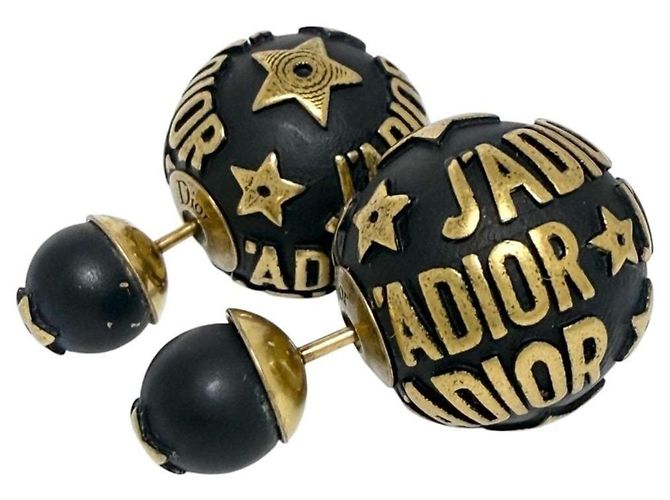Orecchini Tribal da donna Christian Dior, J'A Ball Black Nero - vista 3