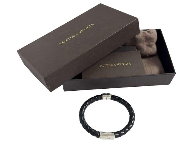 Bracciale in pelle Intrecciato da uomo Bottega Veneta - vista 10