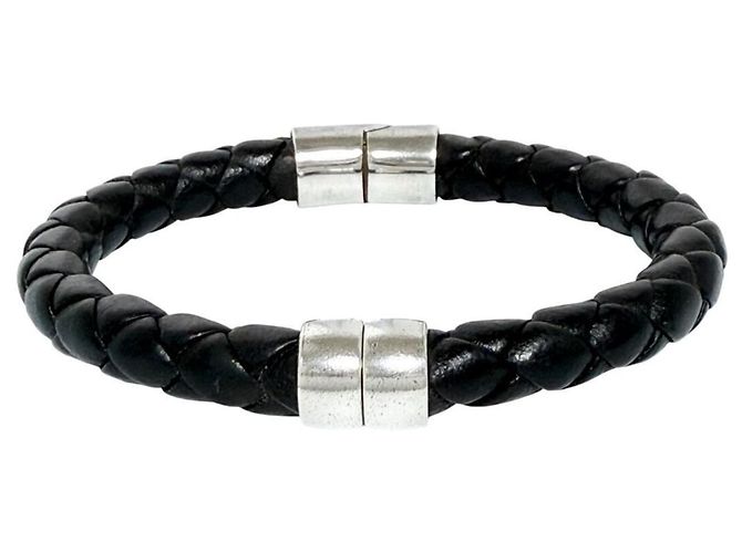Bracciale in pelle Intrecciato da uomo Bottega Veneta - vista 2