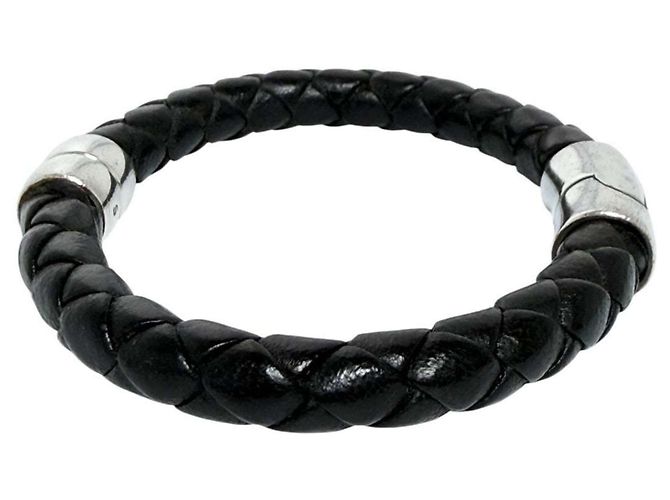 Bracciale in pelle Intrecciato da uomo Bottega Veneta - vista 4