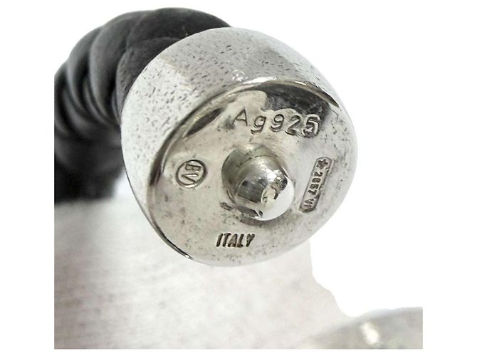 Bracciale in pelle Intrecciato da uomo Bottega Veneta - vista 7