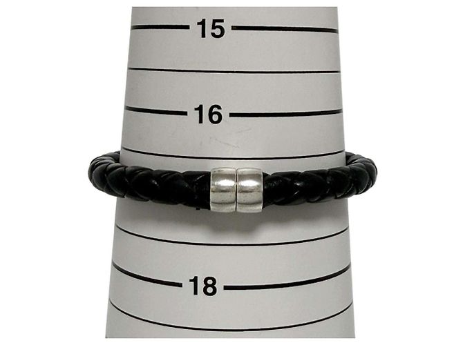 Bracciale in pelle Intrecciato da uomo Bottega Veneta - vista 8