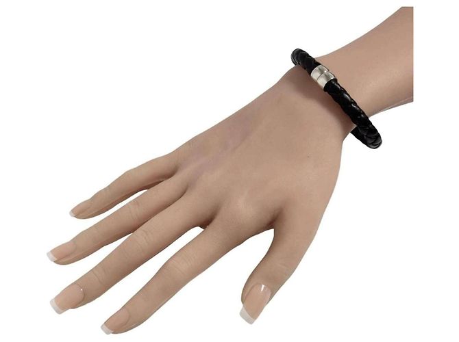 Bracciale in pelle Intrecciato da uomo Bottega Veneta - vista 9