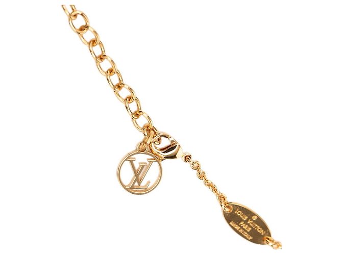 Collana con pendente Louis Vuitton Essential V Chain D'oro - vista 4