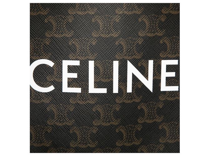 Céline Celine Triomphe Vertical Mini Cabas Handtasche Braun - Ansicht 4