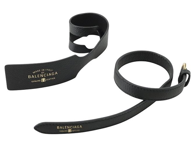 Borsa a spalla in pelle nera Balenciaga Nero - vista 16