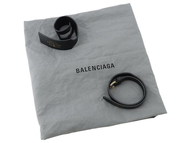 Borsa a spalla in pelle nera Balenciaga Nero - vista 17