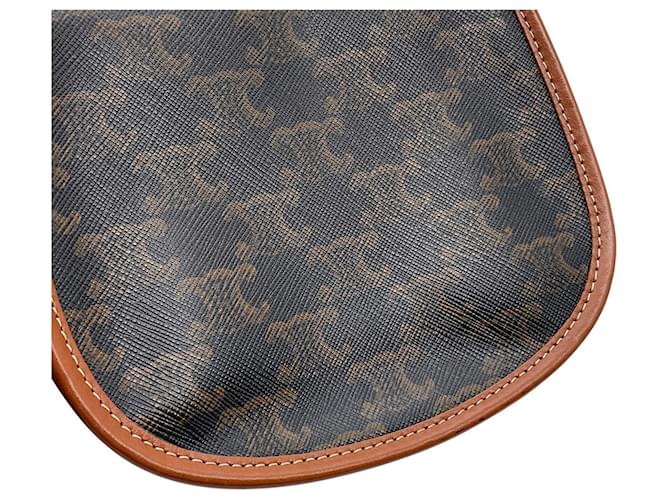 Céline Borsa a Spalla Celine Mini Besace Triomphe Marrone - vista 7