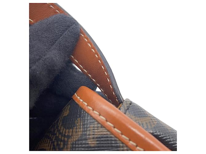 Céline Borsa a Spalla Celine Mini Besace Triomphe Marrone - vista 9