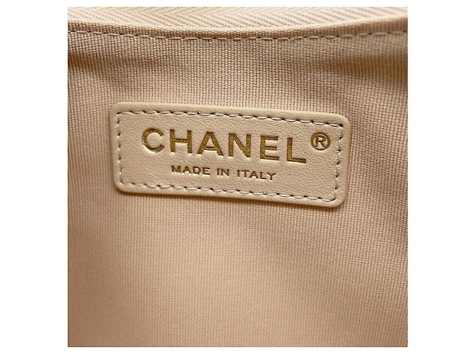 Borsa a Spalla con Catena Chanel Matelassé Small Hobo Beige - vista 12