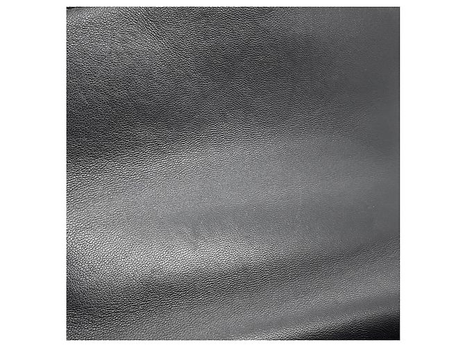Borsa a tracolla Chanel in agnello nero - vista 7