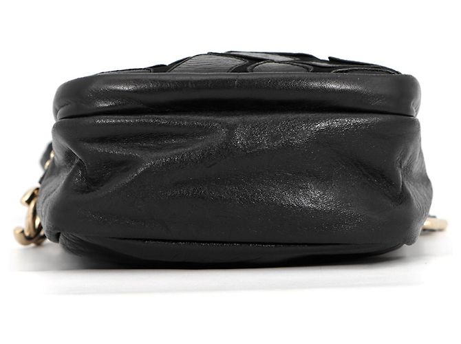 Chanel Schultertasche aus schwarzem Leder - Ansicht 3