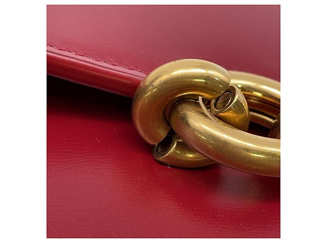 Portafoglio a tracolla con catena Yves Saint Laurent Rosso - vista 12