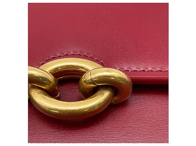 Portafoglio a tracolla con catena Yves Saint Laurent Rosso - vista 13