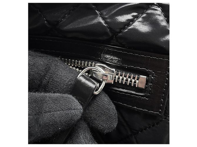 Clutch Chanel in pelle nera Nero - vista 10