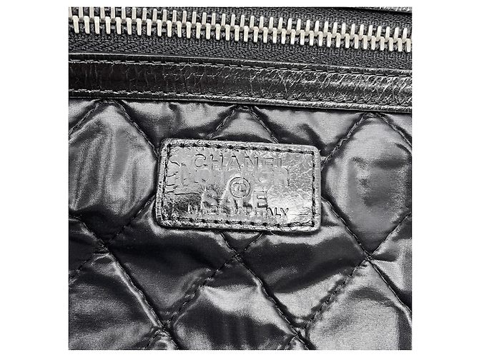 Clutch Chanel in pelle nera Nero - vista 12