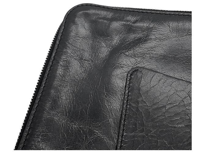 Clutch Chanel in pelle nera Nero - vista 6